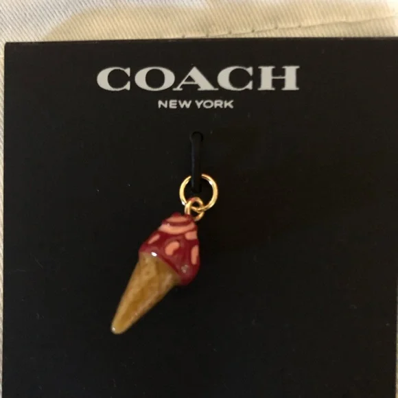 Nwt Coach Charm  Ice Cream Cone - Picture 2 of 6